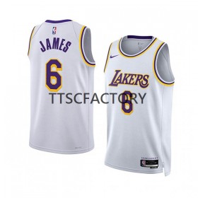 Dres Los Angeles Lakers LeBron James 6 Nike 2022-23 Association Edition Bijela Swingman - Muške
